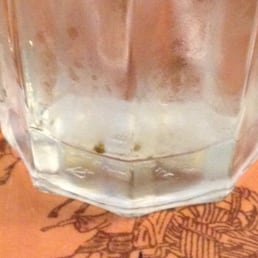 Scum in glass Scum in glass