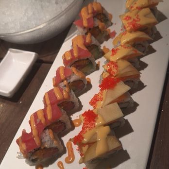Wind Japanese and Thai - Mango Salmon Roll Princess of Fish Roll - Thai Near Me - Buffalo, New York Wind Japanese and Thai - Mango Salmon Roll Princess of Fish Roll - Thai Near Me - Buffalo, New York