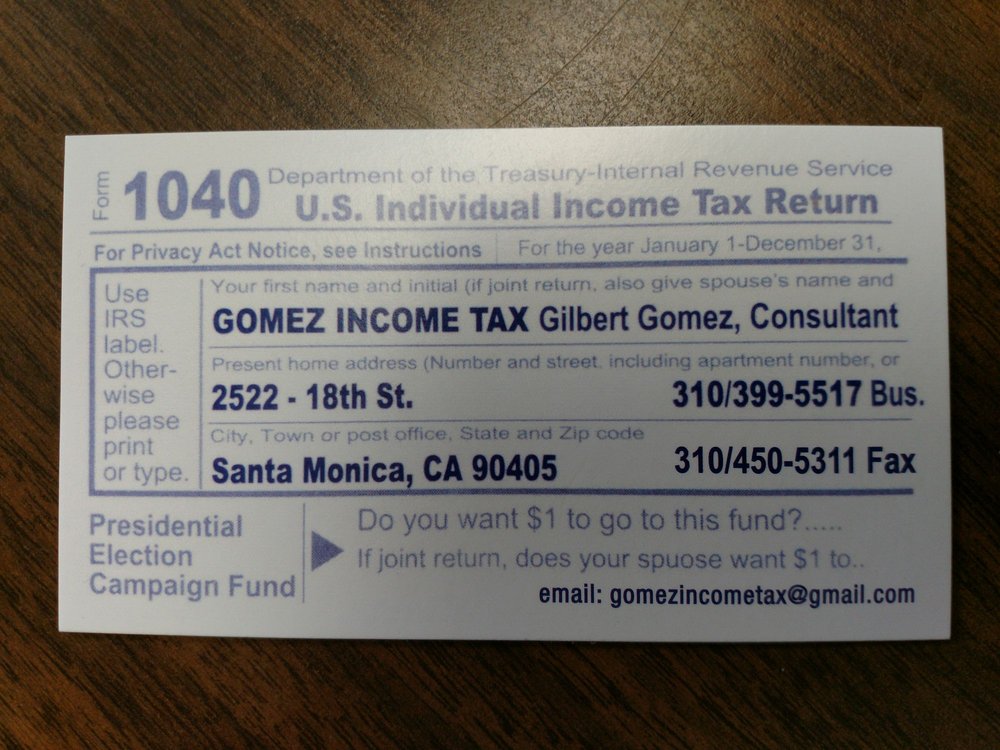 Gomez Income Tax Company. logo