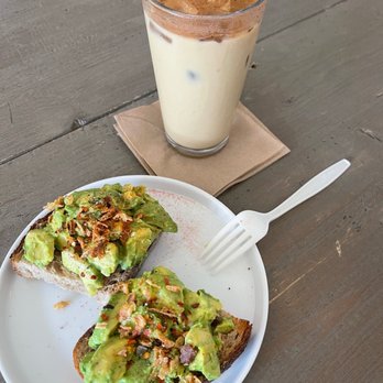 Eightfold Coffee - Spanish Latte Avocado Toast - Coffee & Tea Near Me - Los Angeles, California Eightfold Coffee - Spanish Latte Avocado Toast - Coffee & Tea Near Me - Los Angeles, California