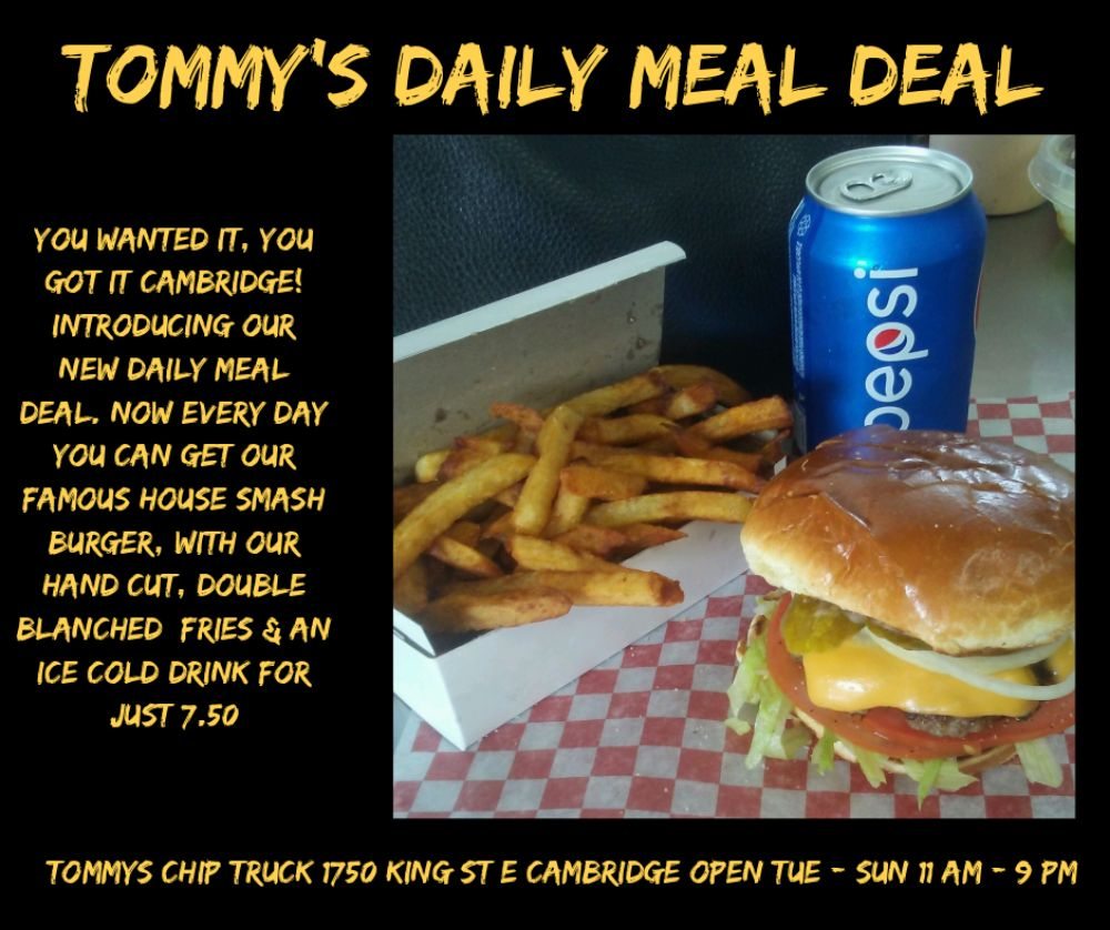 TOMMY’S CHIP TRUCK Updated October 2024 1750 King St E, Cambridge