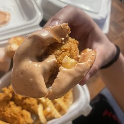 Raising Cane's Chicken Fingers - End of sandwitch