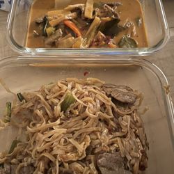 Blue Elephant - Pad Thai and Red curry
