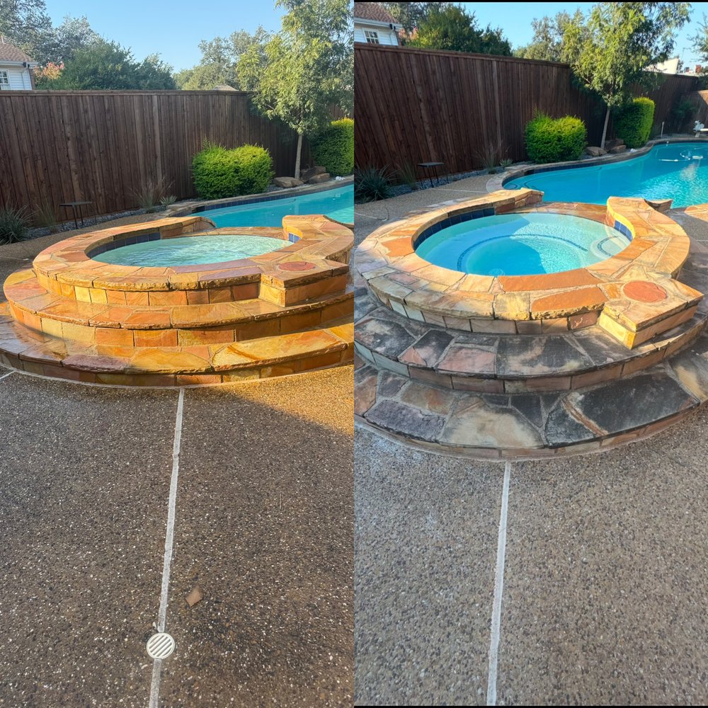 Slide of Green Blast Solutions pressure washing