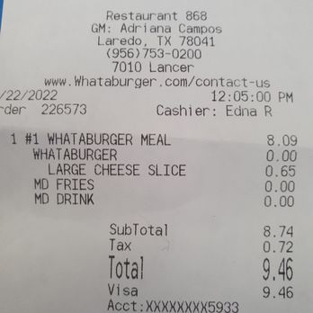 Whataburger - #1 combo with cheese - Fast Food Near Me - Laredo, Texas Whataburger - #1 combo with cheese - Fast Food Near Me - Laredo, Texas