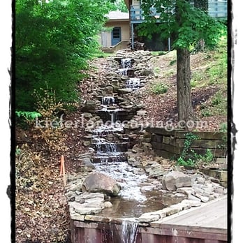 Kiefer Landscaping - a waterfall in a garden - Landscaping Near Me - Effingham, Illinois Kiefer Landscaping - a waterfall in a garden - Landscaping Near Me - Effingham, Illinois