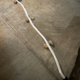 Temporary condensation pipe re-route !!