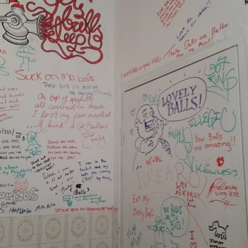 Ballers Polpetteria - Balls & buns bathroom walls - Italian Near Me - Enmore, NSW