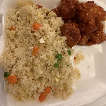 Baan Thai - Orange Chicken and fried rice - Thai Near Me - Santa Maria, California