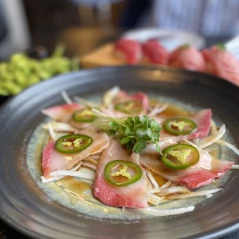 Sushi Blossom - Hamachi Carpaccio - Sushi Bars Near Me - Spokane, Washington Sushi Blossom - Hamachi Carpaccio - Sushi Bars Near Me - Spokane, Washington