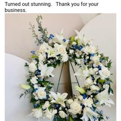 Brown's Florist - My sympathy wreath I ordered