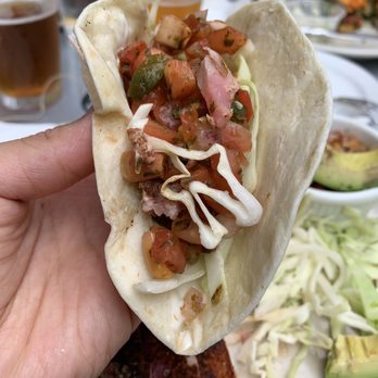 Phil's Bar & Grille - Dry Adobo Rubbed Ahi Tuna Tacos (lightly seared) - New American Near Me - Saugatuck, Michigan