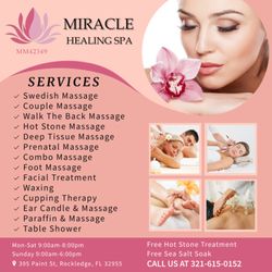 Miracle Healing Spa - Walk-in & Appointment Welcome