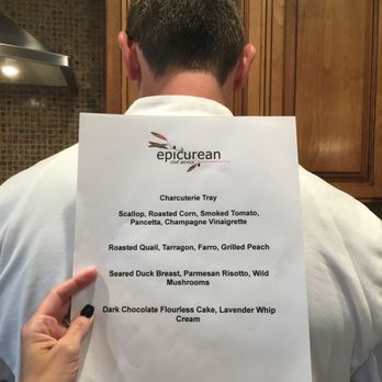 Epicurean Chef - Dinner party menu - Personal Chefs Near Me