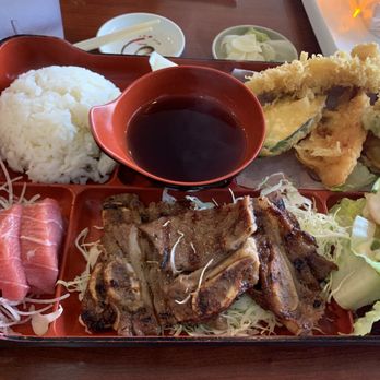 Shimizu Sushi - Lunch Bento - Kalbi, Tempura, & Tuna Sashimi - Japanese Near Me - Oakland, California Shimizu Sushi - Lunch Bento - Kalbi, Tempura, & Tuna Sashimi - Japanese Near Me - Oakland, California