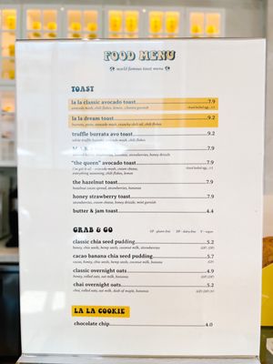Menu photo 8 La La Land Houston, TX