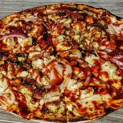 Covered Bridge Festival - Bridgeton - BBQ Chicken Pizza at at Covered Bridge Festival