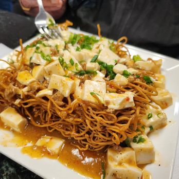 Oshima Ramen - Mabo Crispy Noodles (Extra charge to have noodles deep fried, but worth it) - Ramen Near Me - Honolulu, Hawaii
