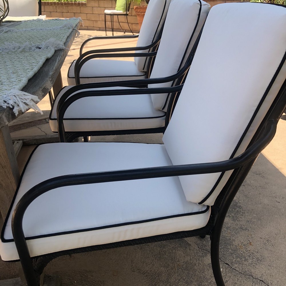 Capistrano Upholstery - Patio Dining cushions - Furniture Reupholstery Near Me - San Juan Capistrano, California Capistrano Upholstery - Patio Dining cushions - Furniture Reupholstery Near Me - San Juan Capistrano, California