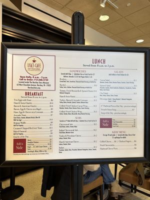 Menu photo 4 Lisa's Cafe on Chocolate Hershey, PA