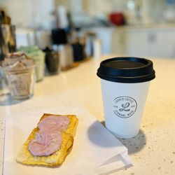 Ladder Coffee Roasters - White Mocha and Blueberry Lavender pastry