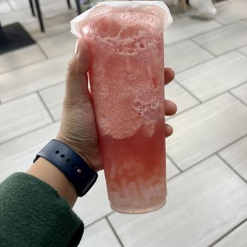MandRo Teahouse - Watermelon Slush - Bubble Tea Near Me - Davis, California