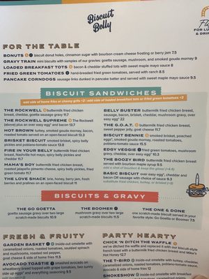 Menu photo 1 Biscuit Belly - Hoover Hoover, AL