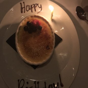 Tellers An American Chophouse - More birthday creme brûlée! - Steakhouses Near Me - Islip, New York Tellers An American Chophouse - More birthday creme brûlée! - Steakhouses Near Me - Islip, New York