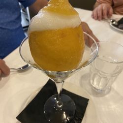 Lemon sorbet dessert.  Refreshing.
