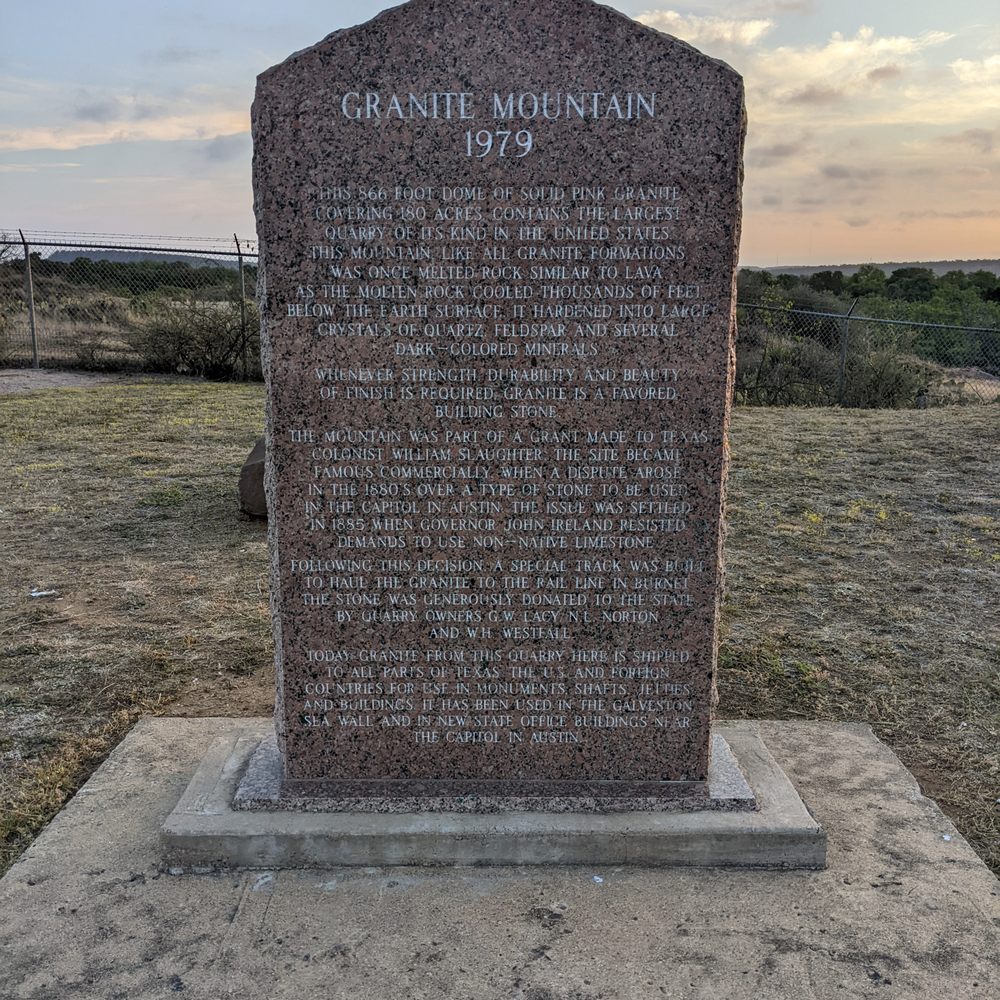Granite Mountain Historical Marker - Granite Mountain Historical Marker, Marble Falls - Landmarks & Historical Buildings Near Me - Marble Falls, Texas Granite Mountain Historical Marker - Granite Mountain Historical Marker, Marble Falls - Landmarks & Historical Buildings Near Me - Marble Falls, Texas