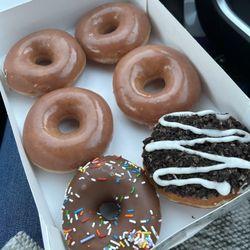 Krispy Kreme - Custom 6 pack - glazed, chocolate sprinkle, oreo creme filled
