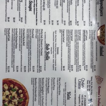 Aroma’s Italian Grill - Menu - Italian Near Me - Augusta, Georgia