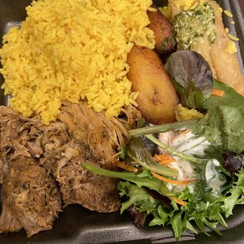 Sofrito Latin Cafe - Roast Pork meal - 36 hr. braised pork seasoned w/ coriander, garlic, cumin, and other Cuban spices. Comes with 3 sides for under $10 - Latin American Near Me - Orlando, Florida Sofrito Latin Cafe - Roast Pork meal - 36 hr. braised pork seasoned w/ coriander, garlic, cumin, and other Cuban spices. Comes with 3 sides for under $10 - Latin American Near Me - Orlando, Florida