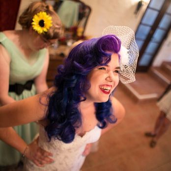 LUXE Salon - Claudia D dyed and styled my amazing galaxy hair for my wedding - Hair Salons Near Me - Glendora, California LUXE Salon - Claudia D dyed and styled my amazing galaxy hair for my wedding - Hair Salons Near Me - Glendora, California