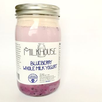 The Milkhouse - a jar of blueberry yogurt - Farmers Market Near Me - Monmouth, Maine The Milkhouse - a jar of blueberry yogurt - Farmers Market Near Me - Monmouth, Maine
