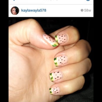 Sky Nail - Watermelon nails! Summer 2013 - Nail Salons Near Me - Alta Loma, California