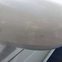 Dirt on the Rear View mirrors - not cleaned Dirt on the Rear View mirrors - not cleaned