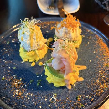 UMA Peruvian Cantina - Causa sampler (very small for $29) - Peruvian Near Me - North Miami Beach, Florida UMA Peruvian Cantina - Causa sampler (very small for $29) - Peruvian Near Me - North Miami Beach, Florida