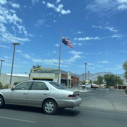 McDonald's - Outside, upside down American flag