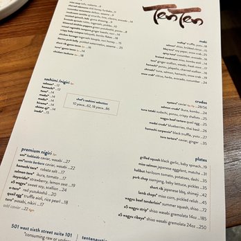 TenTen - 7-17-22 Menu - Japanese Near Me - Austin, Texas TenTen - 7-17-22 Menu - Japanese Near Me - Austin, Texas