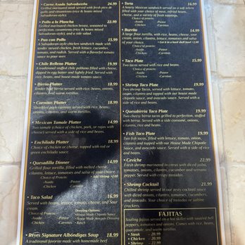 Reyes Bar & Restaurant - Menu - Salvadoran Near Me - Woodbridge, California Reyes Bar & Restaurant - Menu - Salvadoran Near Me - Woodbridge, California