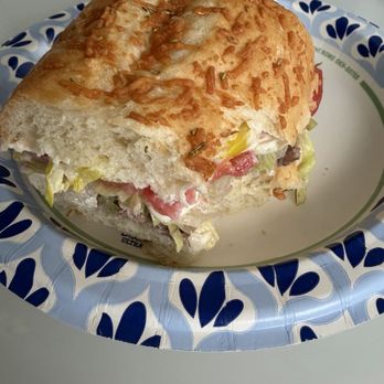 Jersey Mike's Subs - #6 Roast Beef and Provolone, Mike's Way, banana peppers and mayo. Yumm. - Fast Food Near Me - Staten Island, New York Jersey Mike's Subs - #6 Roast Beef and Provolone, Mike's Way, banana peppers and mayo. Yumm. - Fast Food Near Me - Staten Island, New York
