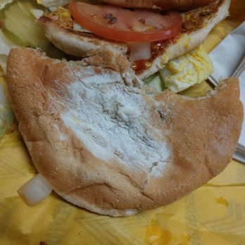 Whataburger - Bun had tons of flour in one spot was served anyway - Burgers Near Me - Cleveland, Texas
