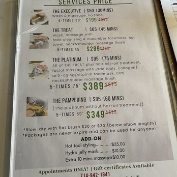 Vheadspa - New price list since 2021 - Hair Salons Near Me - Garden Grove, California Vheadspa - New price list since 2021 - Hair Salons Near Me - Garden Grove, California