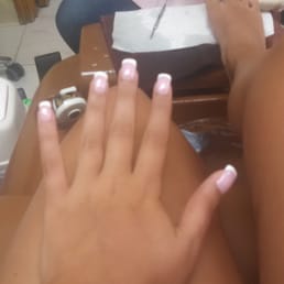 Mani done, toes in process!
