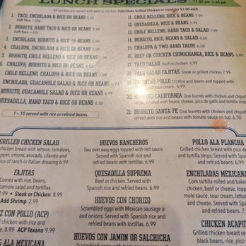 El Camino Real - Menu - Mexican Near Me - Winston-salem, North Carolina