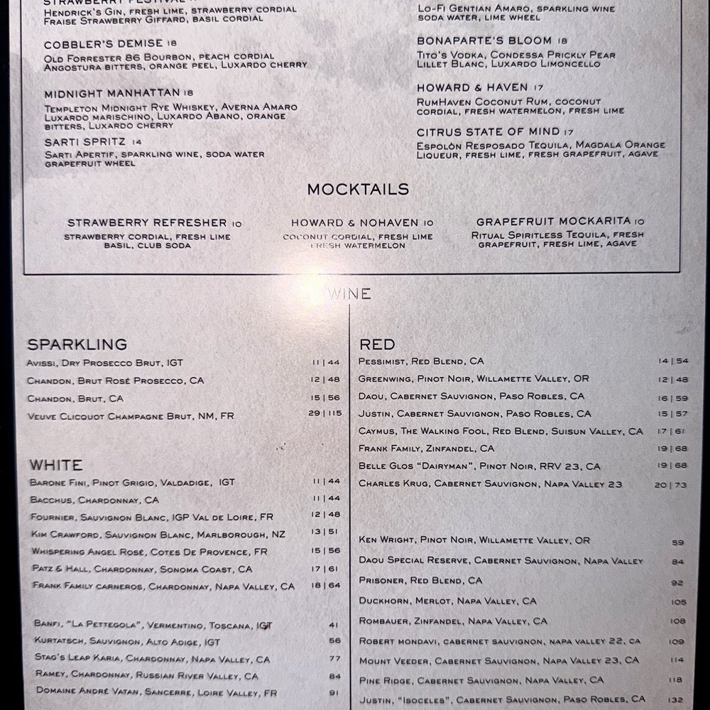 Howard & Platt - Liquid courage menu - Breakfast & Brunch Near Me - Tampa, Florida Howard & Platt - Liquid courage menu - Breakfast & Brunch Near Me - Tampa, Florida