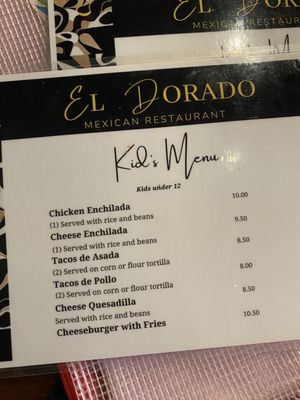 Menu photo 5 El Dorado San Antonio, TX