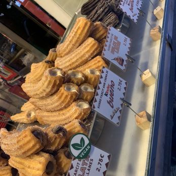 Xurreria Trebol - Selection of filled and traditional churros - Desserts Near Me - Barcelona, B Xurreria Trebol - Selection of filled and traditional churros - Desserts Near Me - Barcelona, B