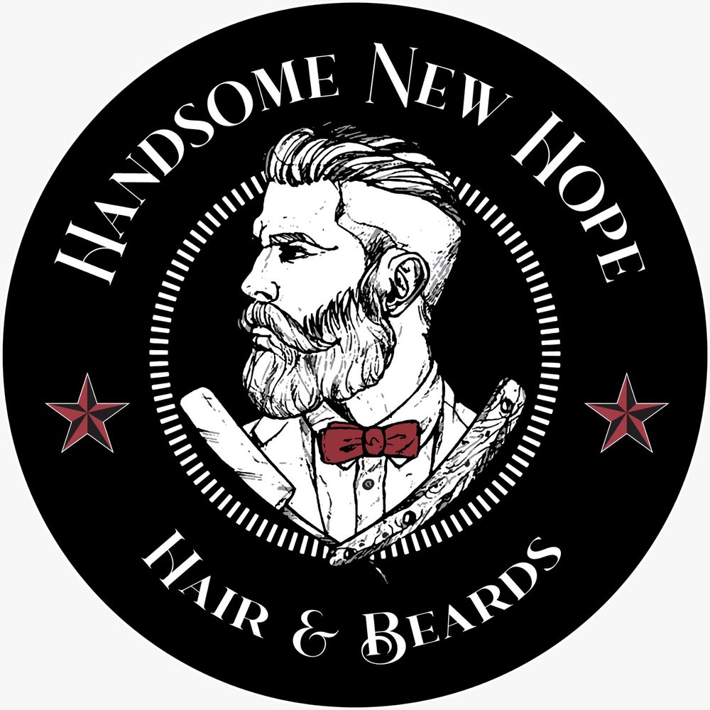 Handsome New Hope Hair and Beards  Logo